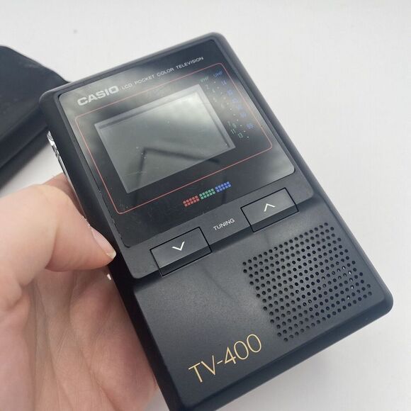Casio TV-400V LCD Pocket Color Handheld TV Television VHF UHF Excellent Shape - Picture 4 of 7